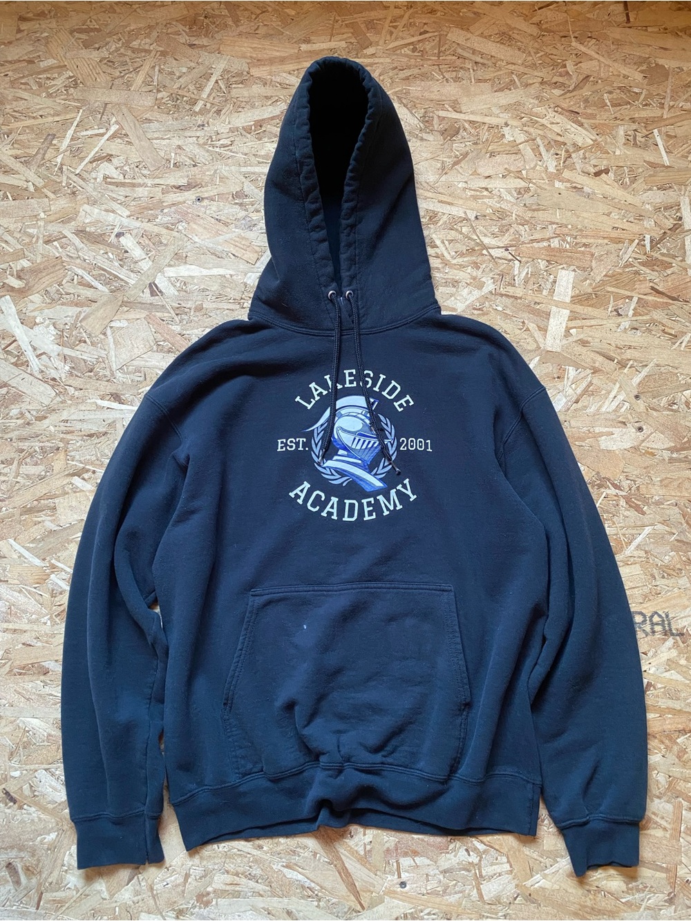 Black Lakeside Academy Graphic Hoodie -Large